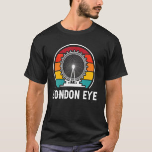 London Eye Sightseeing Thames In England River T-Shirt