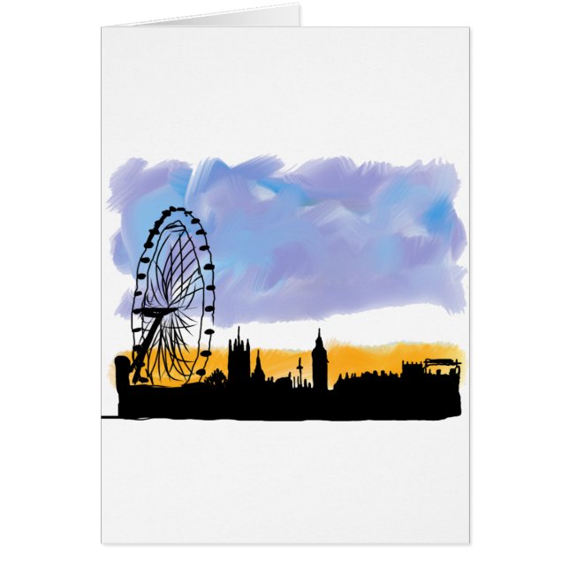 London Eye Skyline Art, Gifts you can customizees (Front)