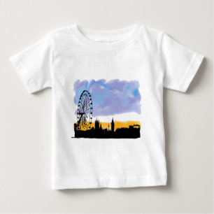 London Eye Skyline Art, Gifts you can customizees Baby T-Shirt