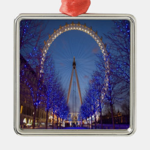 London Eye Twilight Metal Tree Decoration