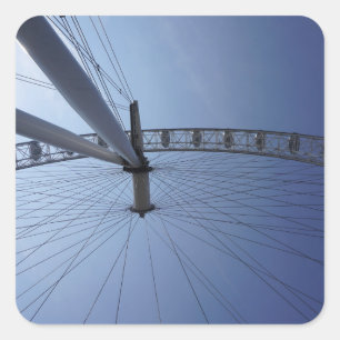London Ferris Wheel Square Sticker