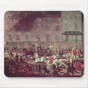 London Fire Engines, engraved by R.G. Reeve Mouse Mat