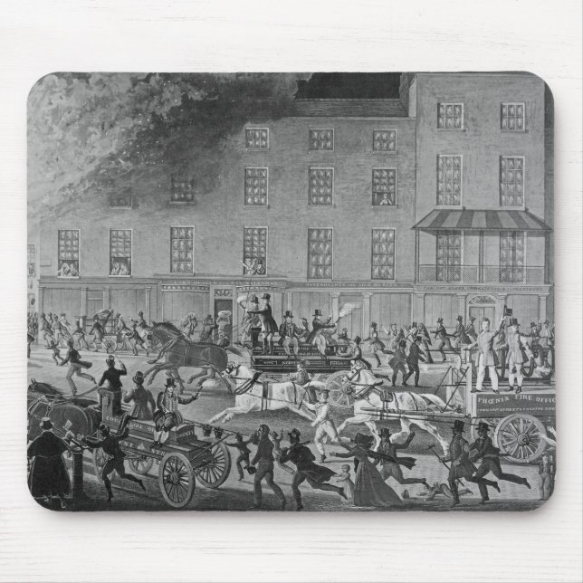 London Fire Engines Mouse Mat (Front)