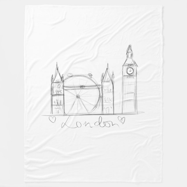 London Fleece Blanket (Front)