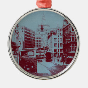 London Fleet Street Metal Tree Decoration