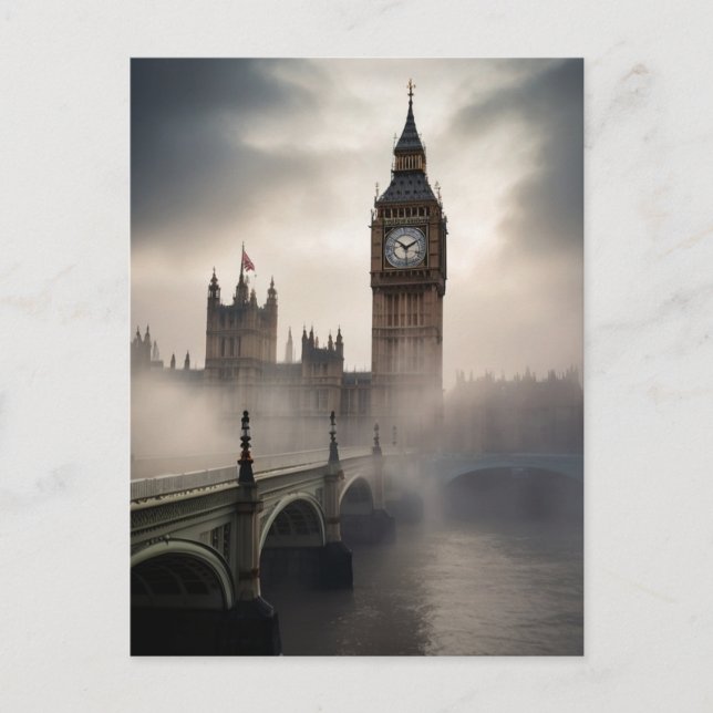 London Fog Big Ben Postcard (Front)