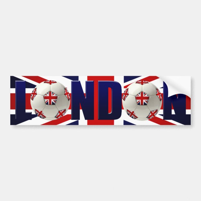 London Football Flag Bumper Sticker (Front)
