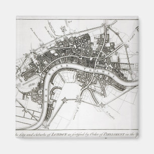 London Fortifications in 1642 and 1643, 1738 Magnet