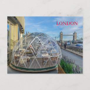 London giant igloo view postcard