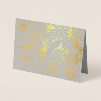London Gold Foil Card