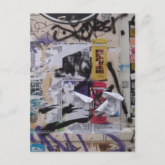 London Graffiti Postcard (Front)