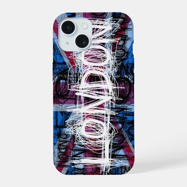 London Graffiti Scratch iPhone Case (Back)