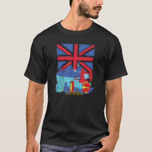 London Great Britain Flag London Double Decker T-Shirt