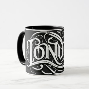 London Heavy Metal Calligraphy - London Metalheads Mug