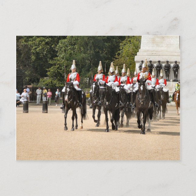 London,  Household Cavalry, Changing the Guard Postcard (Front)