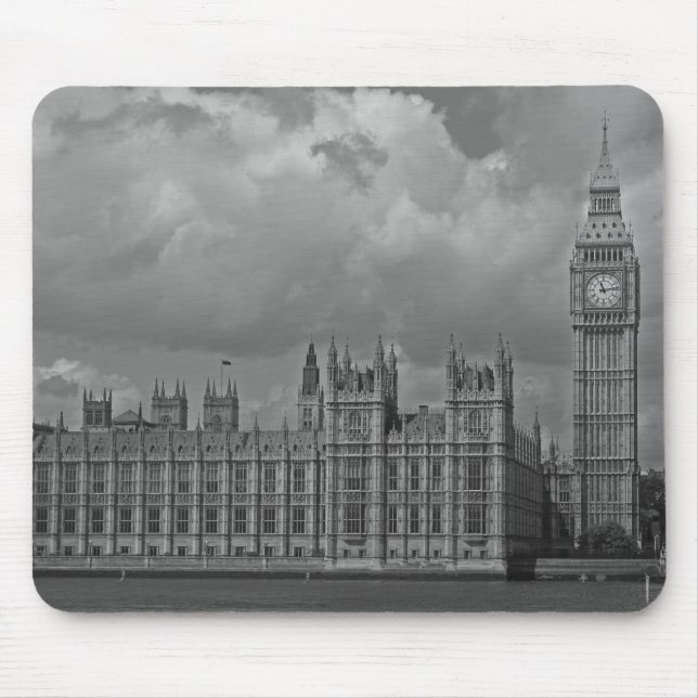 London Houses of Parliament & Big Ben Mouse Mat (Front)