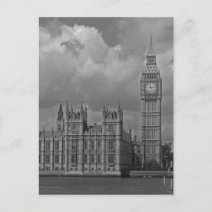 London Houses of Parliament & Big Ben Vertical Postcard