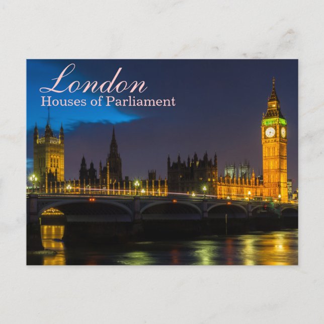 London - Houses of Parliament postcard (Front)