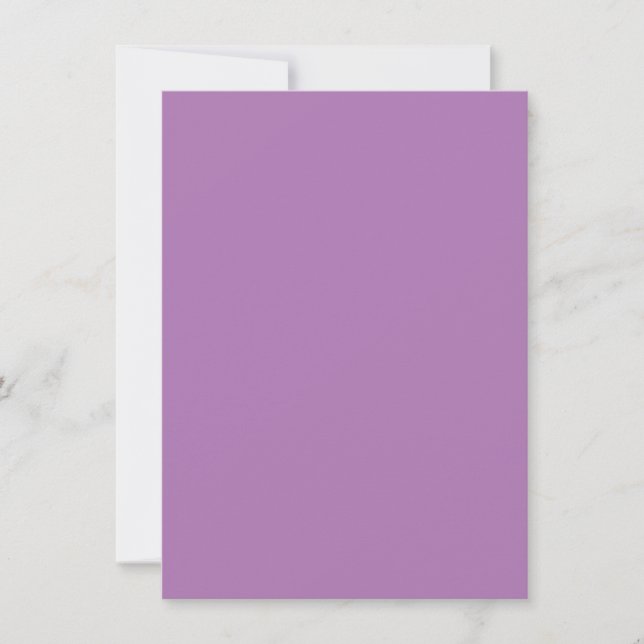 London Hue,Opera Mauve,Pale Purple, Invitation (Front)
