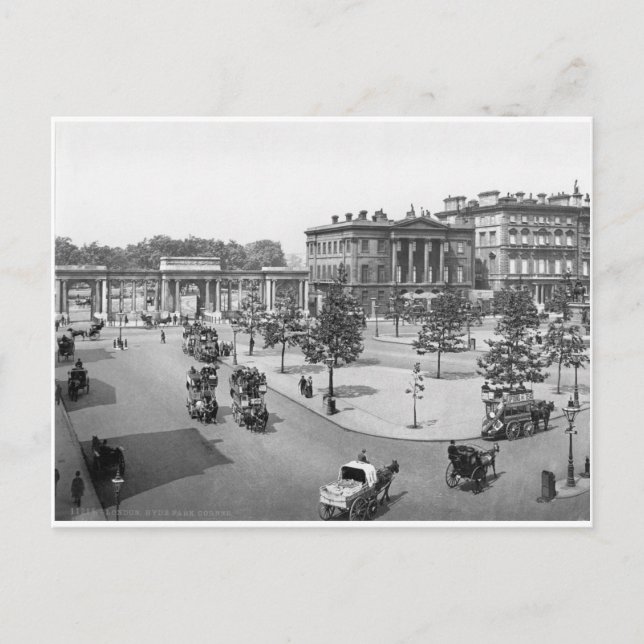 London Hyde Park, early 1900's England Postcard (Front)