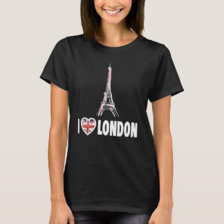 London - I Love London - I Heart London Funny Eiff T-Shirt