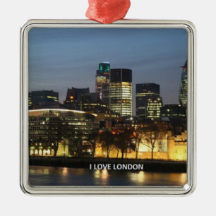 London: I Love London Metal Tree Decoration
