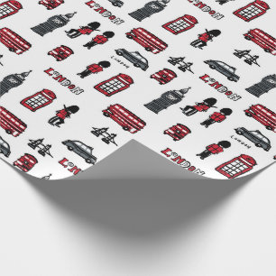 London icons wrapping paper
