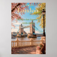 London In Bloom Tower Bridge Spring Scenic Art