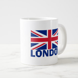 London in Blue Large Coffee Mug