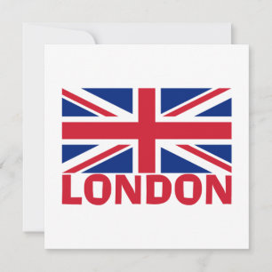 London in Red Invitation