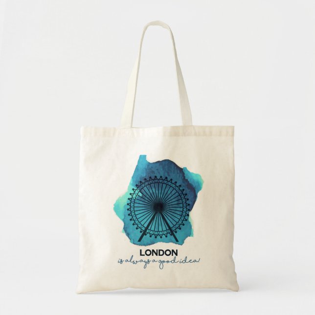 London is always a good idea! tote bag (Front)