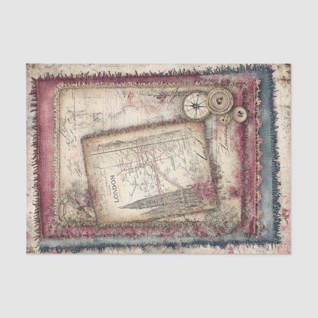 London & Lace Decoupage Tissue Paper (Front)