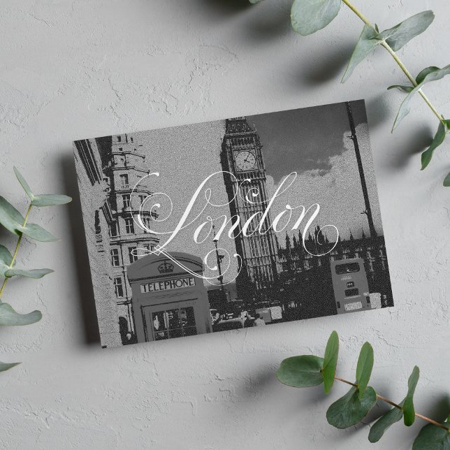 London Landmark Vintage Black White Photo Postcard (London Landmark Vintage Black White Photo Postcard)