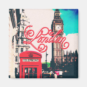 London Landmark Vintage Photo Magnet