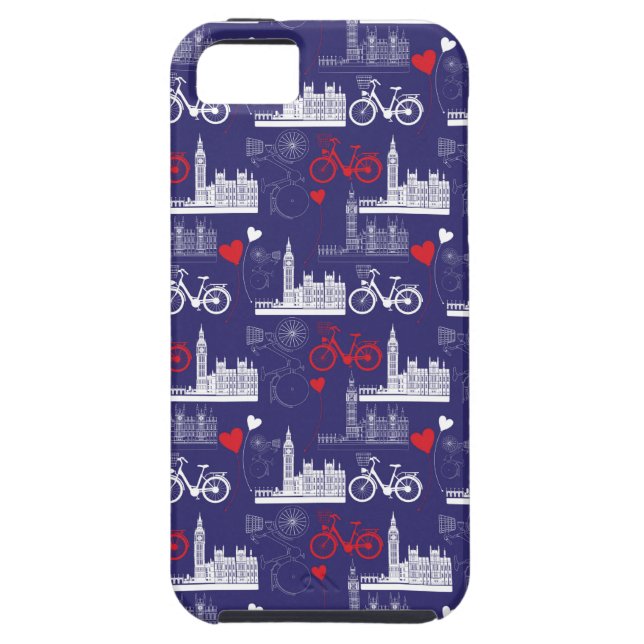 London Landmarks Pattern Case-Mate iPhone Case (Back)
