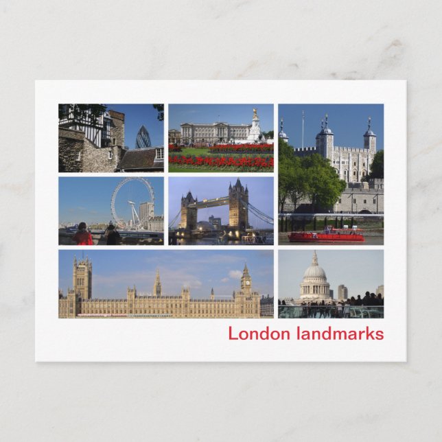 London landmarks postcard (Front)