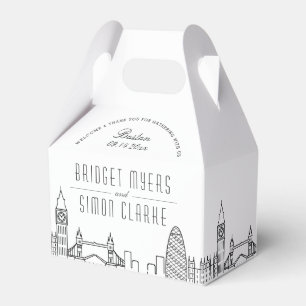 London Landmarks Wedding Event Favour Box