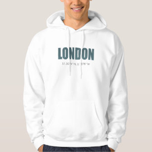 London (latitude & longitude) hoodie