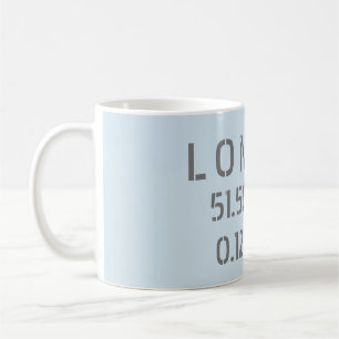 London Latitude Longitude Mug