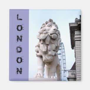 London Lion Statue Magnet