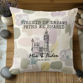London Love Journey – Big Ben Artistic Sketch Cushion