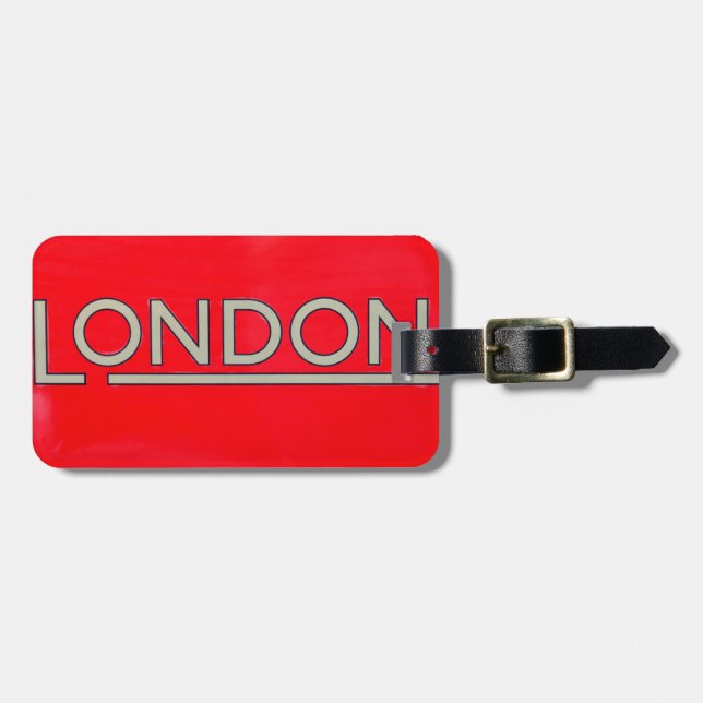 London Luggage Tag (Front Horizontal)