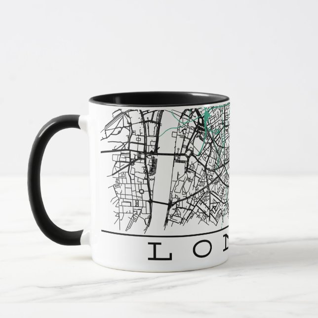 London Map Mug (Left)