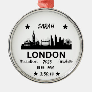 London Marathon Finisher Running Keepsake Gift Metal Tree Decoration