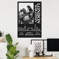 London Marathon Personalised medal photo