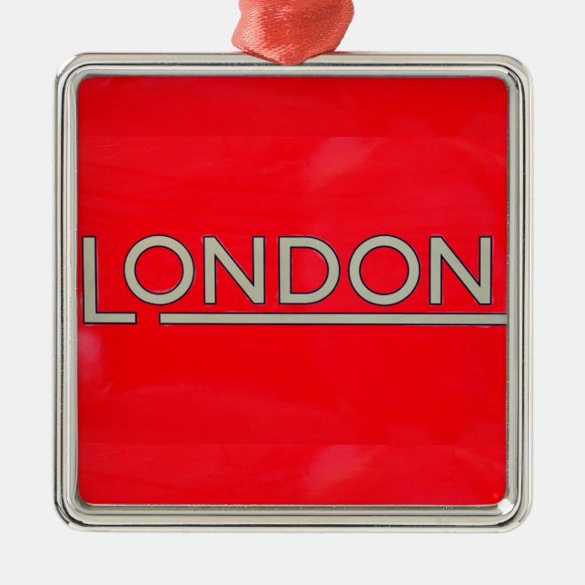 London Metal Tree Decoration (Front)