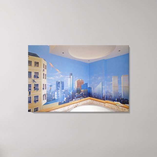 London New York Crash Canvas Print (Front)