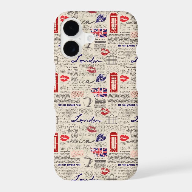 London Newspaper Pattern (Back)