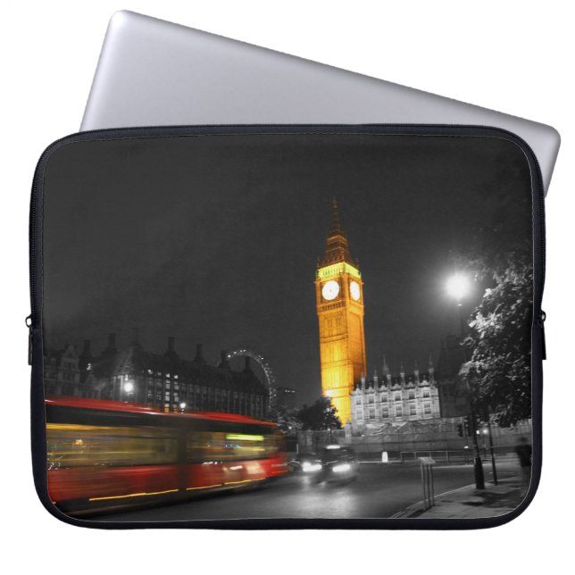 london night laptop sleeve (Front)