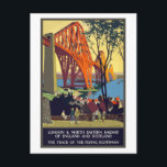 London & North Eastern Railway Vintage Travel Post Postcard<br><div class="desc">London & North Eastern Railway vintage travel poster - England & Scotland promo poster. The London and North Eastern Railway (LNER) was the second largest (after LMS) of the "Big Four" railway companies created by the Railways Act 1921 in Britain. It operated from 1 January 1923 until nationalization on 1...</div>